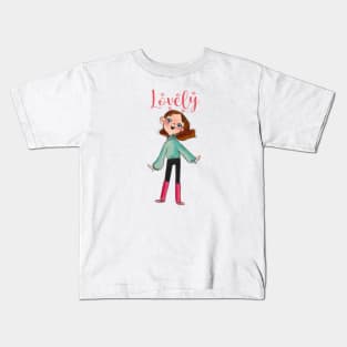 Lovely girl Kids T-Shirt